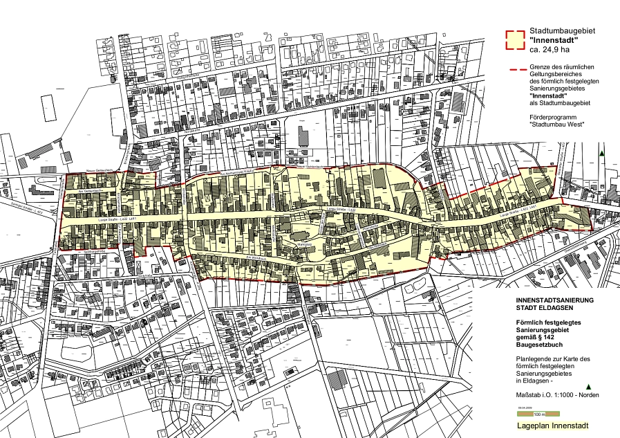 Abgrenzung des Sanierungsgebietes&nbsp;&copy;&nbsp;Stadt Springe
