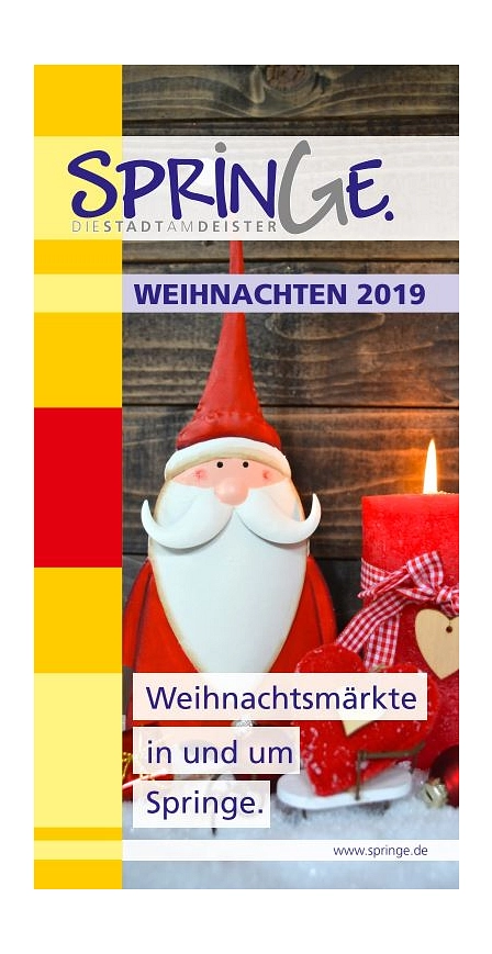 Ausschnitt Weihnachtsmarktflyer 2019 © Stadt Springe