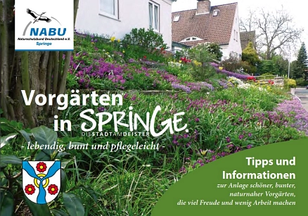 Broschürencover Vorgärten in Springe NABU&nbsp;&copy;&nbsp;NABU Springe, Stadt Springe