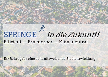 Einladung Auftaktveranstaltung Quartierkonzept 2019 © Klimaschutzagentur Region Hannover und Stadtwerke Springe