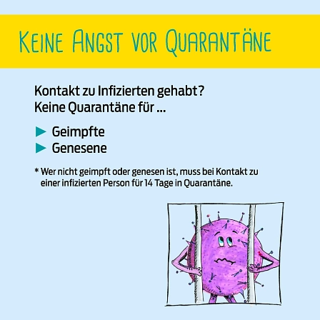 Kampagne Keine Angst vor Quarantäne © Region Hannover
