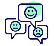 Smileys in Sprechblasen&nbsp;&copy;&nbsp;andrey - adobe.stock.com