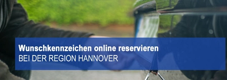 Online Service Wunschkennzeichen online reservieren © Stadt Springe