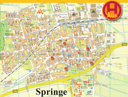 Plan Springe GS HdB © Stadt Springe