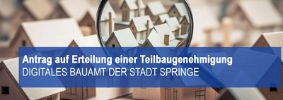 Teilbaugenehmigung-Online Service © Stadt Springe