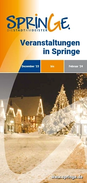 Titelbild Veranstaltungsflyer Dezember 2023 - Februar 2024 © Stadt Springe