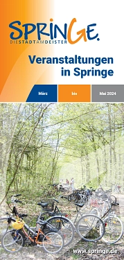 Titelbild Veranstaltungsflyer März - Mai 2024 © Stadt Springe