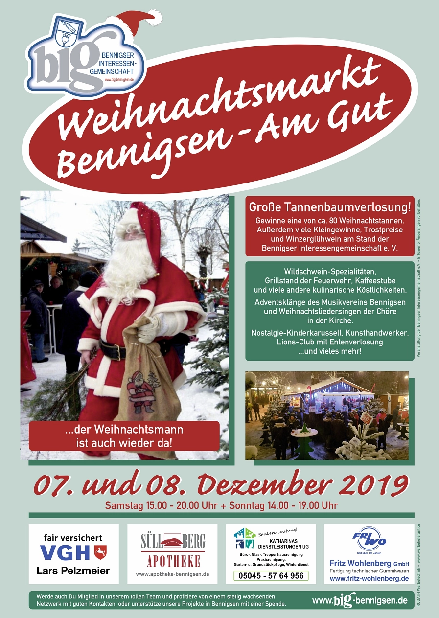 Weihnachtsmarkt Bennigsen 2019 © BIG